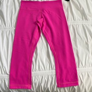 Hot pink lululemon crops